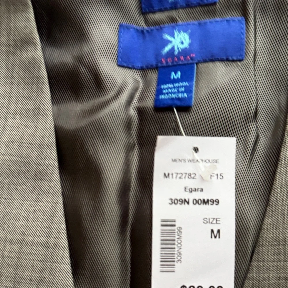 Egara Charcoal Gray Suit Vest - Picture 2 of 6